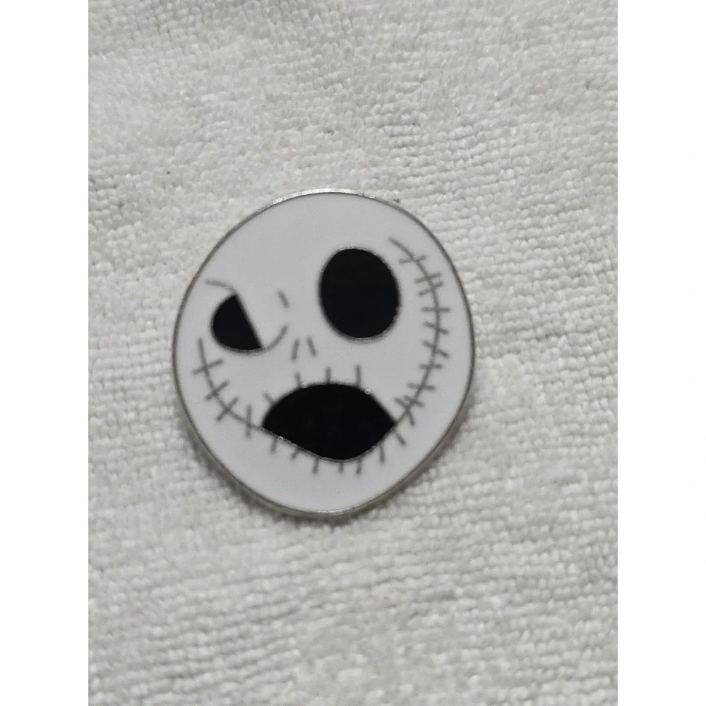 Nightmare Before Christmas Jack Skellington Face Eerie Smile Disney Pin